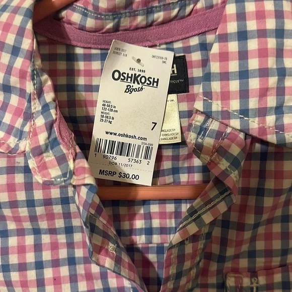 BRAND NEW OshKosh B’gosh kids shirt. - Picture 5 of 5